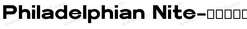 Philadelphian Nite字体转换